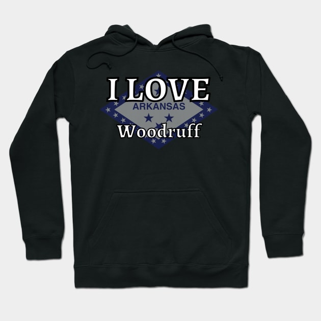 I LOVE Woodruff | Arkensas County Hoodie by euror-design